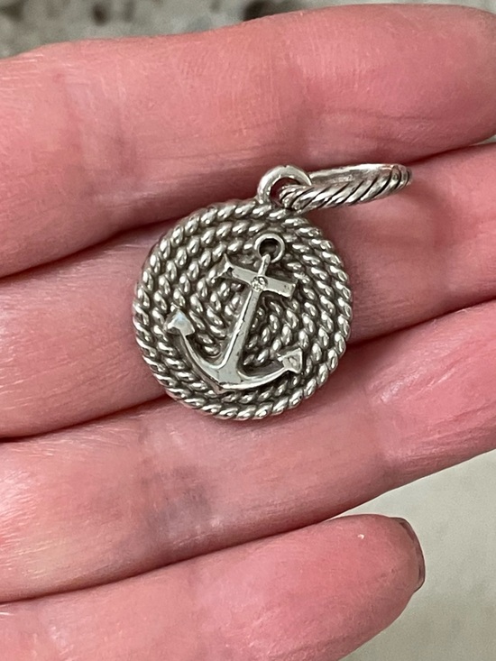 Brighton Jewelry - Brighton Love Anchors the Soul Nautical Rope Charm Pendant Silver Tone